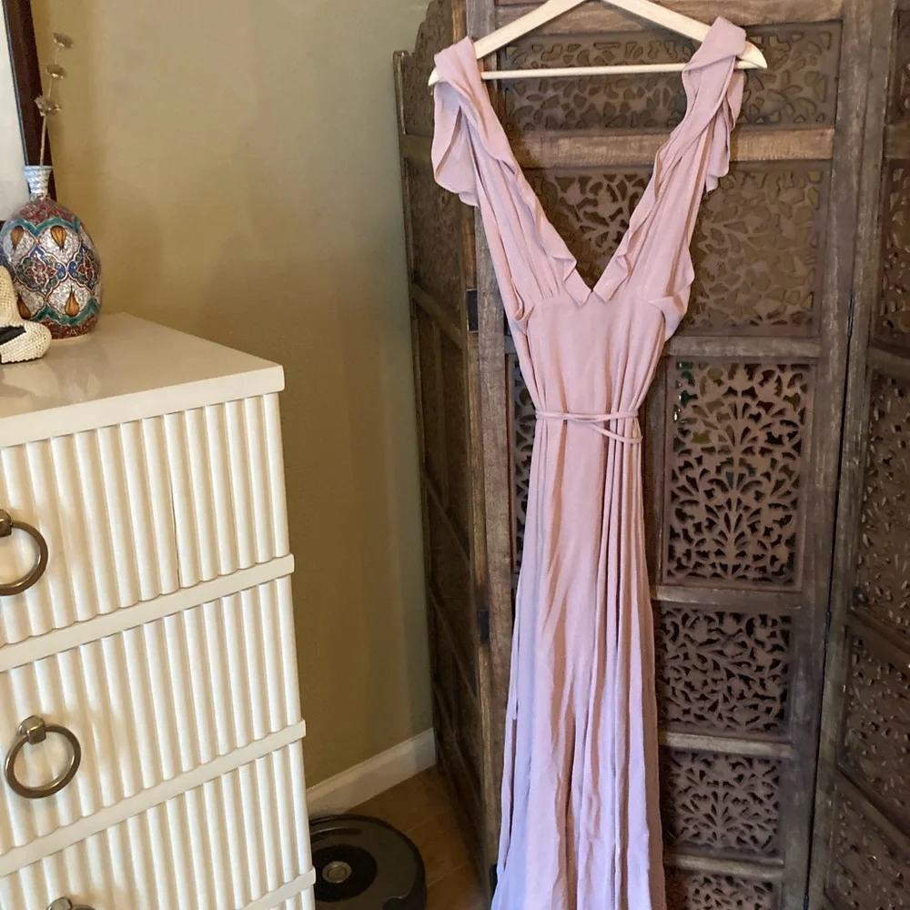 Reformation Peppermint Dress in Blush - Picture 3 of 3